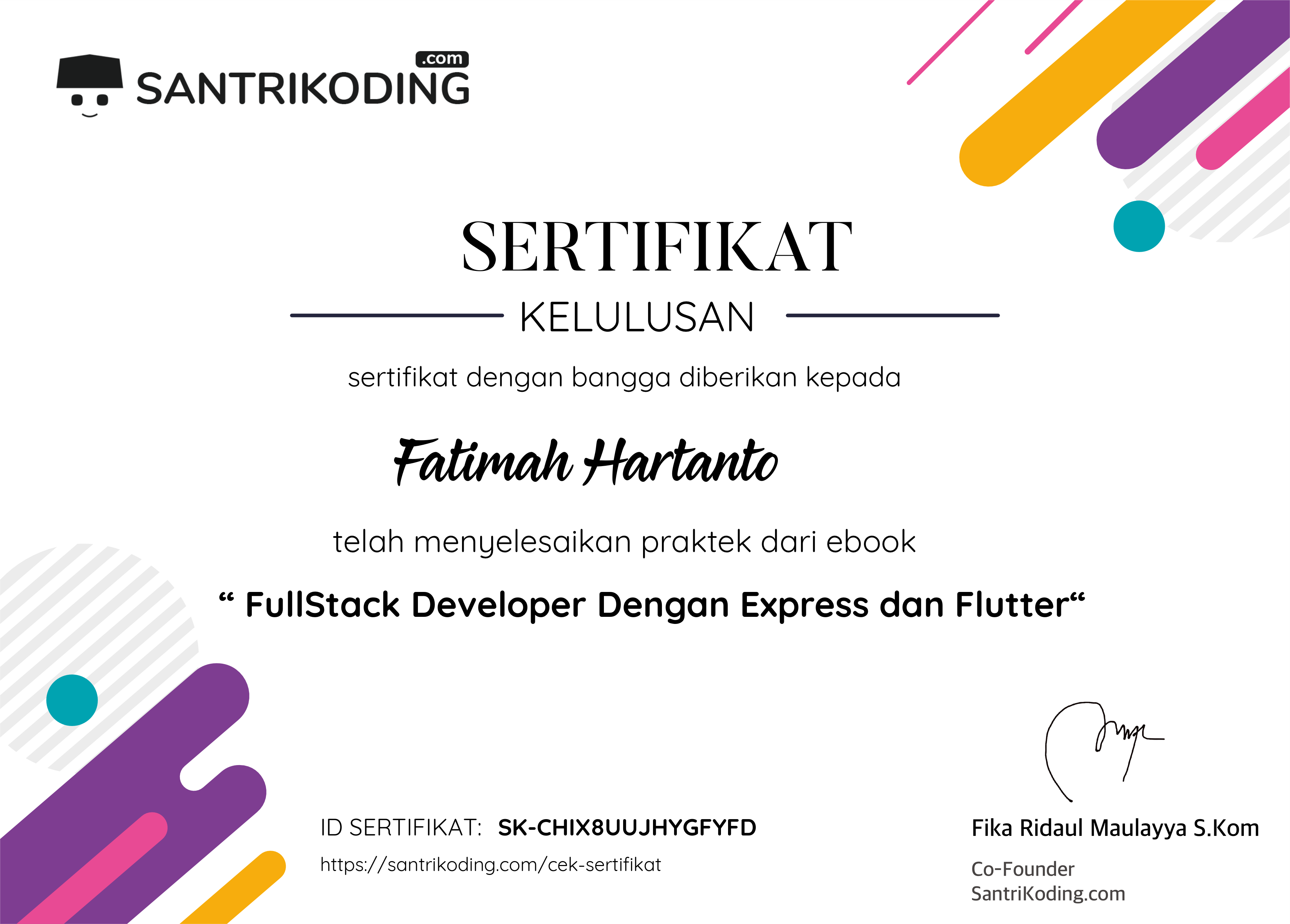 Sertifikat SK-CHIX8UUJHYGFYFD