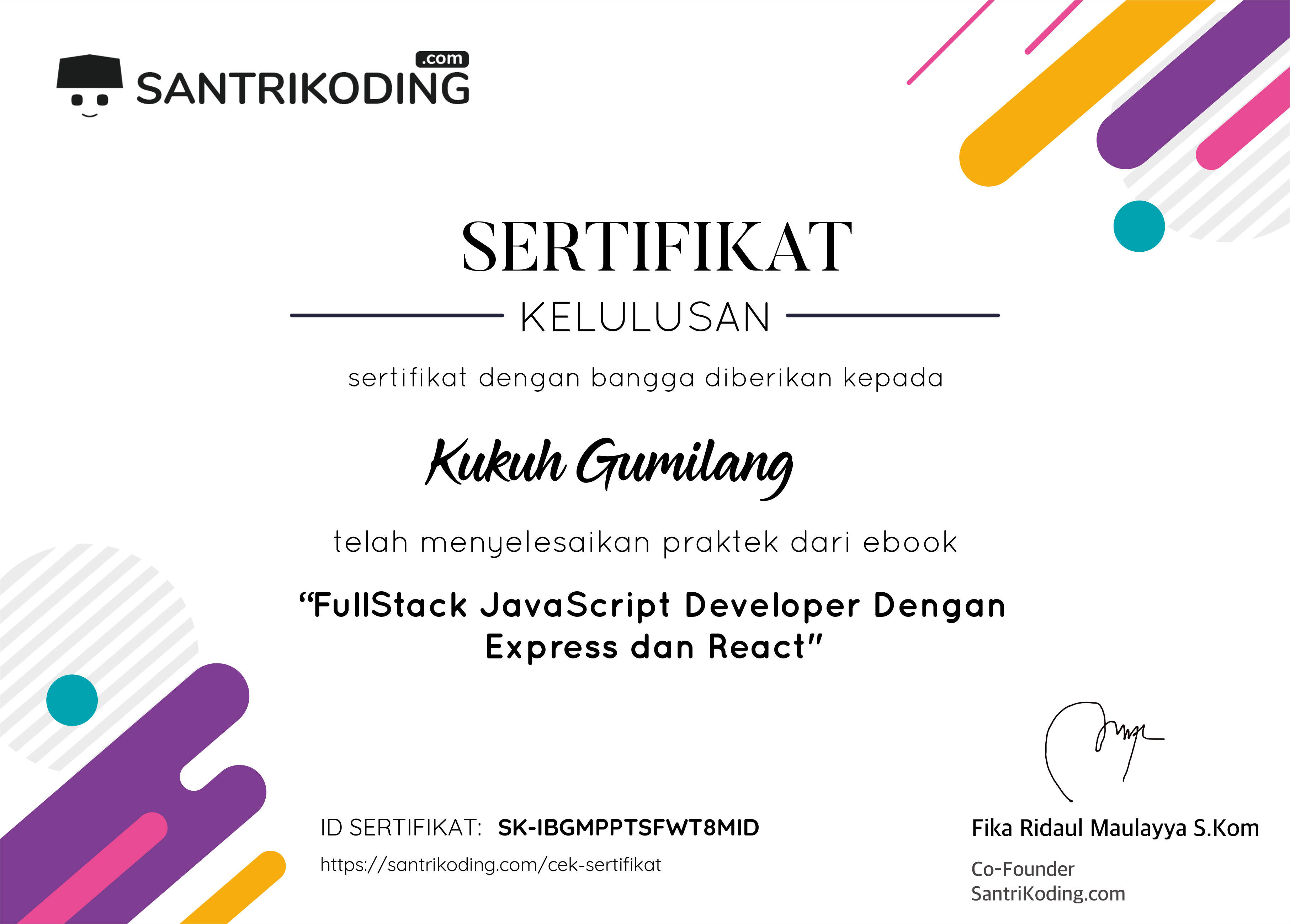 Sertifikat SK-IBGMPPTSFWT8MID