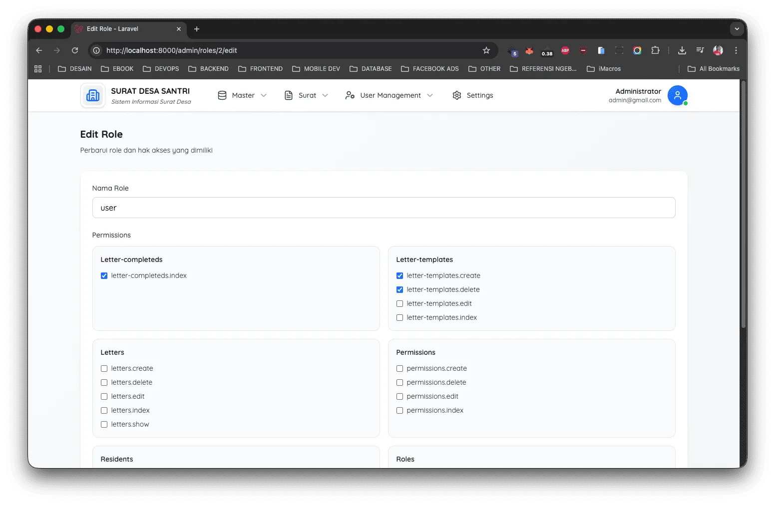 Roles & Permissions