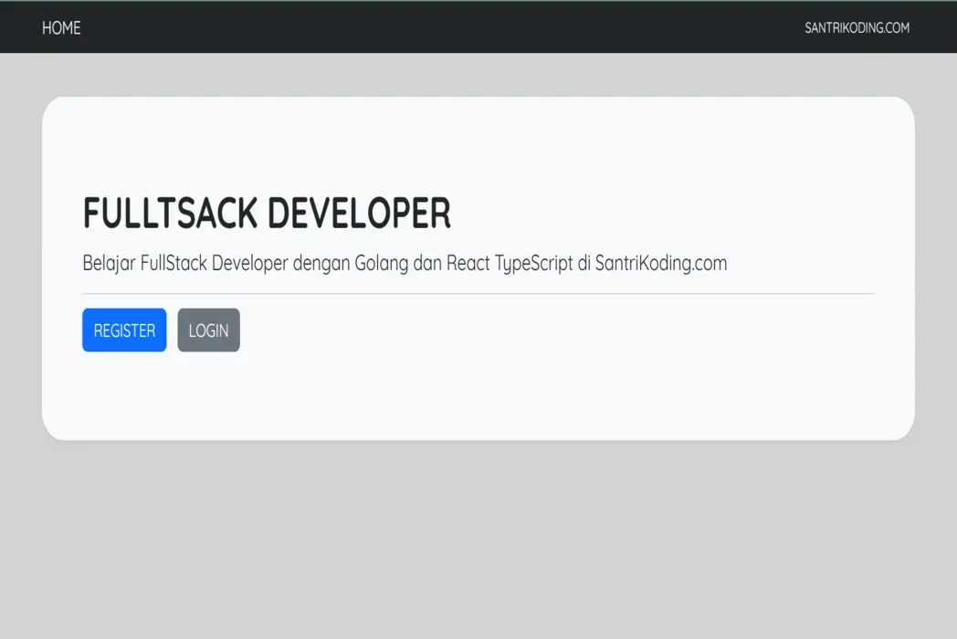 React-Golang