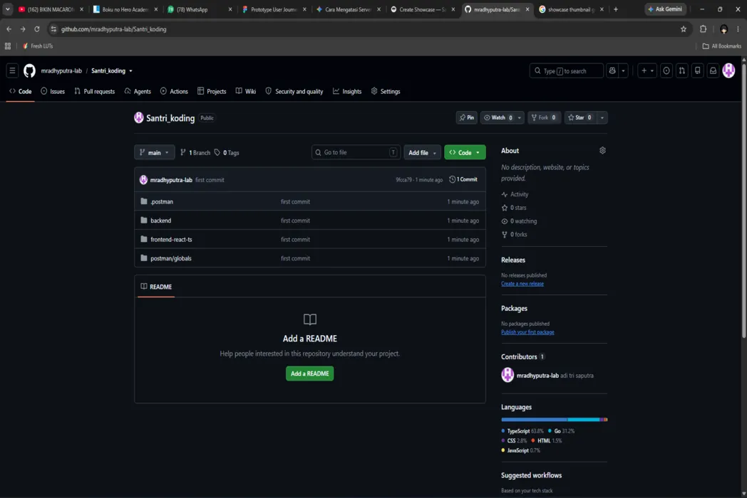 showcase golang react adi