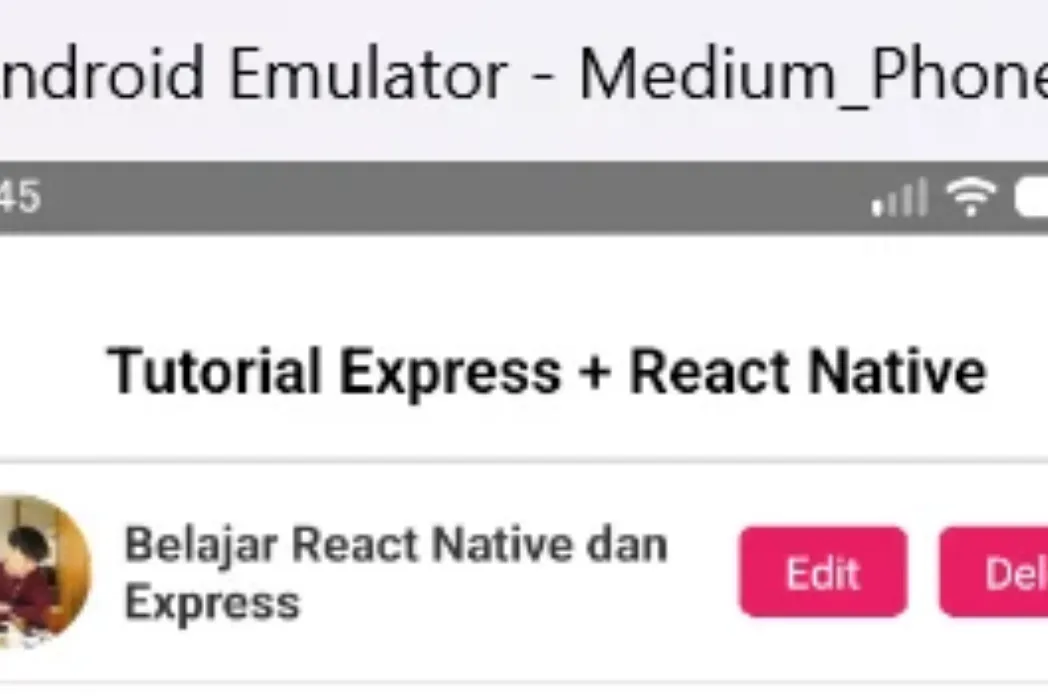 FullStack JavaScript - Express & React Native CRUD App