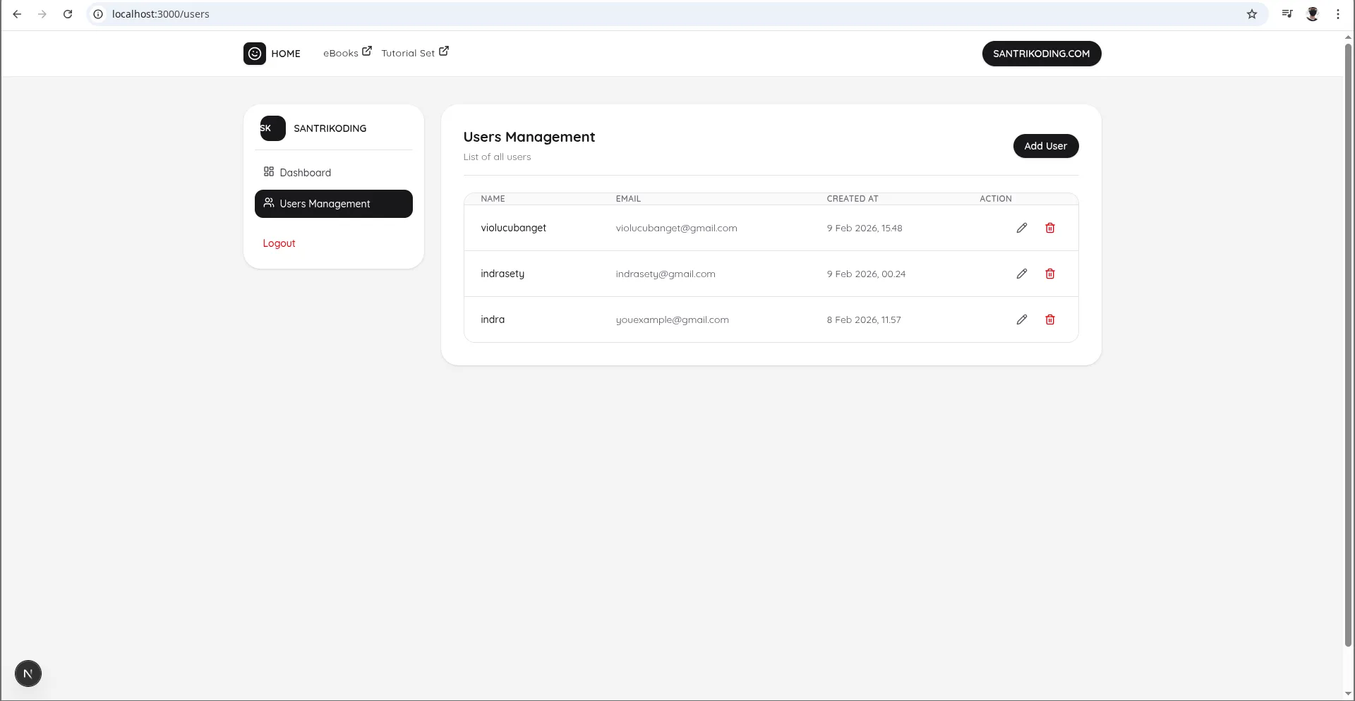 Learn Next.js with Santrikoding