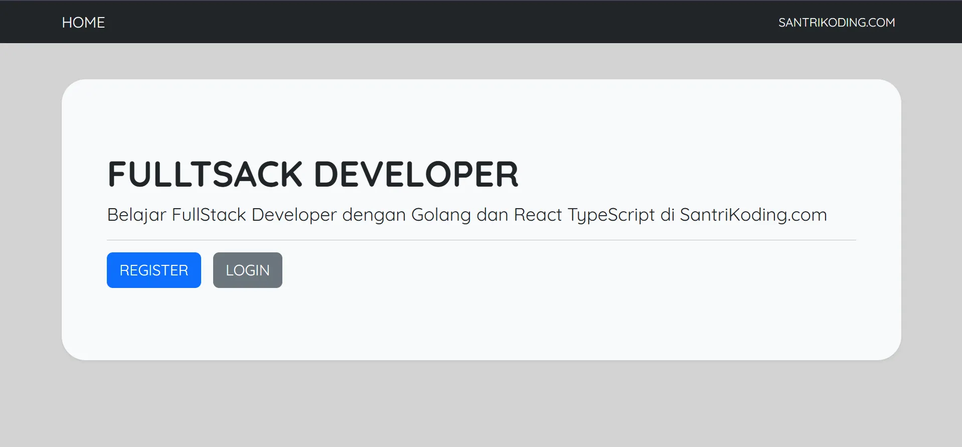 Reivani Project FullStack Golang & React