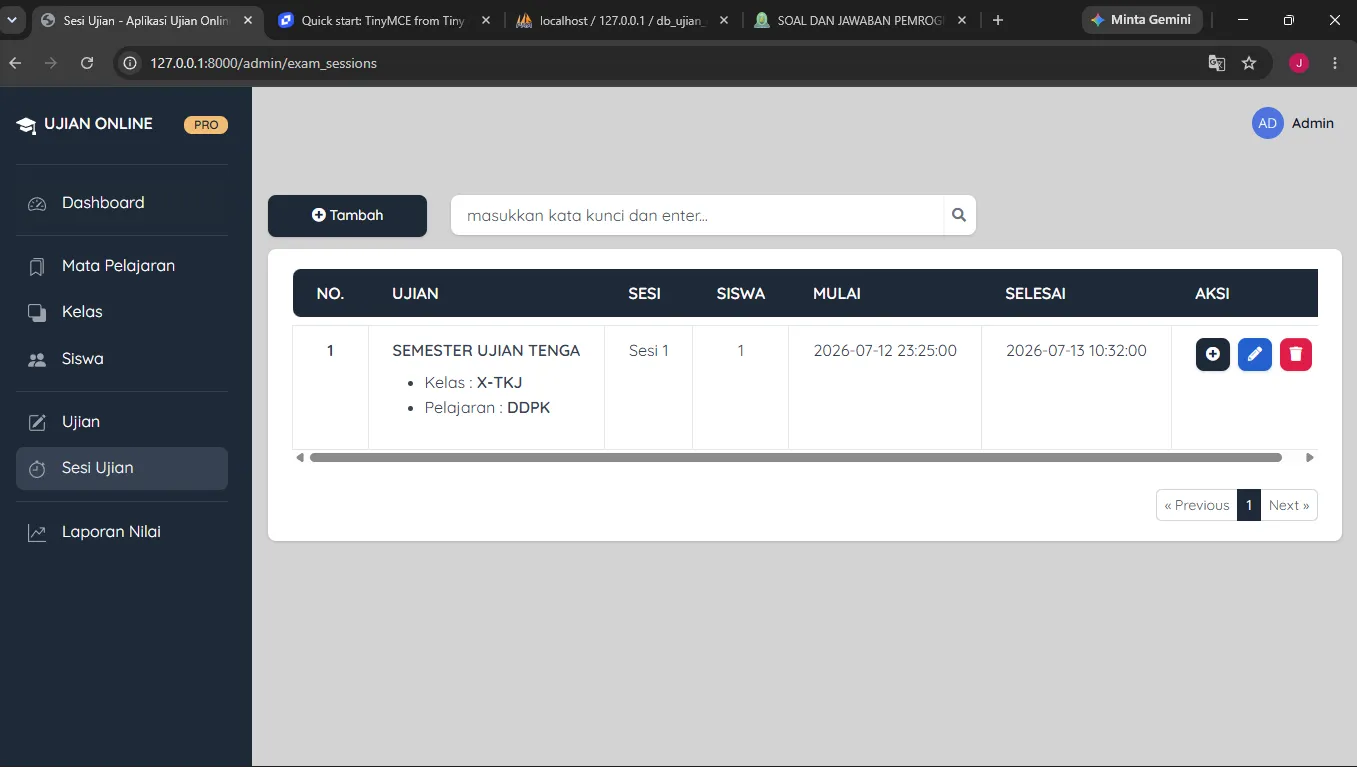 Aplikasi Ujian Online-Januar Ramdhani